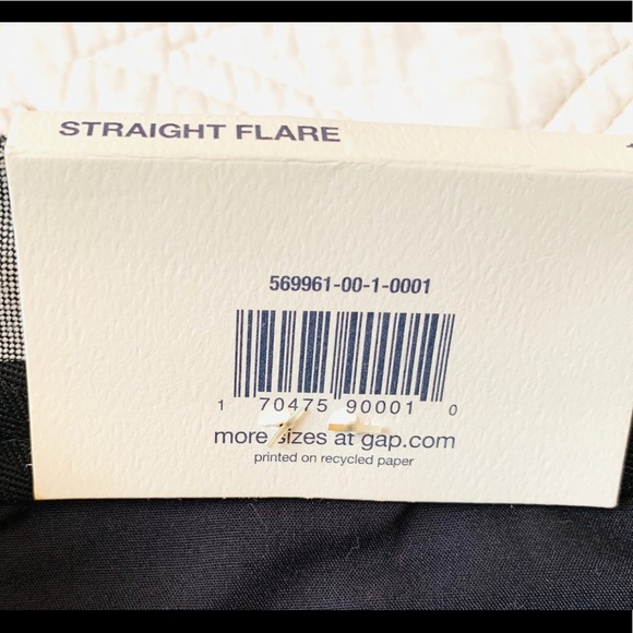 GAP Straight Flair Houndstooth Pants New With Tag - Picture 13 of 15